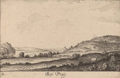 Prag yakınlarında, 1635. by Wenceslaus Hollar