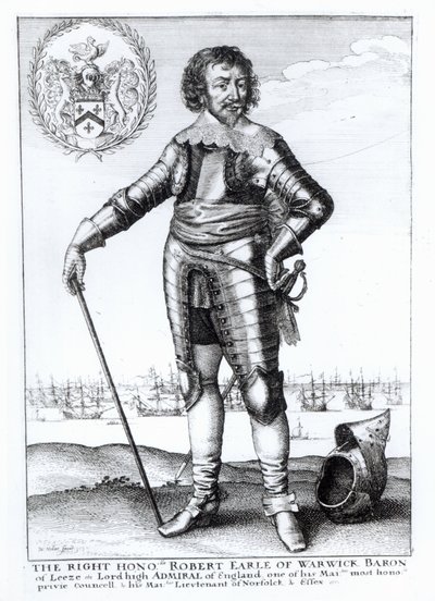 Robert Rich, 2. Warwick Kontu by Wenceslaus Hollar