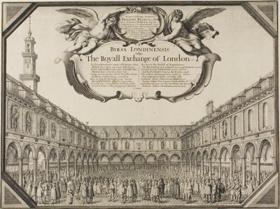 Kraliyet Borsası by Wenceslaus Hollar