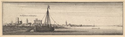 Rüdesheim, 1642-44. by Wenceslaus Hollar