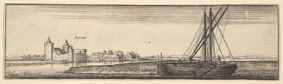 Ruhrort, 1642-44. by Wenceslaus Hollar