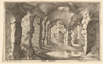 Harabe Kolezyum, yaklaşık. 1650 by Wenceslaus Hollar