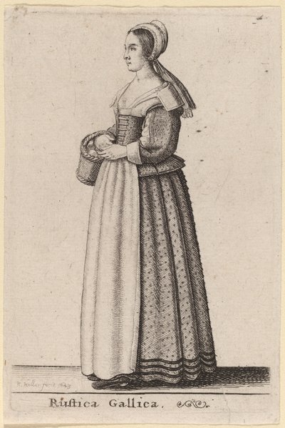 Fransız Ülkesi by Wenceslaus Hollar
