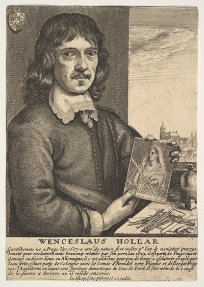 Otoportre, 17. yüzyıl. by Wenceslaus Hollar