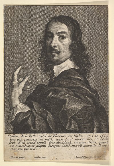 Stefano della Bella, 1649. by Wenceslaus Hollar