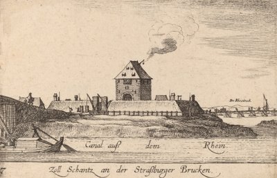 Strazburg: Toll House, 1635. by Wenceslaus Hollar