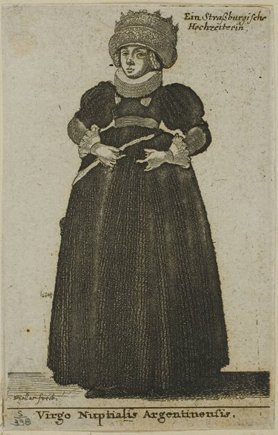 Gelinlik Strasbourg Kadın by Wenceslaus Hollar