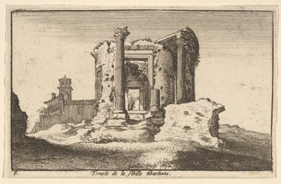 Tiburtine Sybil Tapınağı, 1650. by Wenceslaus Hollar
