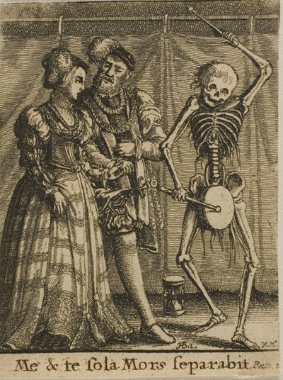 Gelin Çifti ve Ölüm by Wenceslaus Hollar