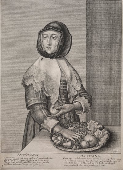 Dört Mevsim: Sonbahar by Wenceslaus Hollar