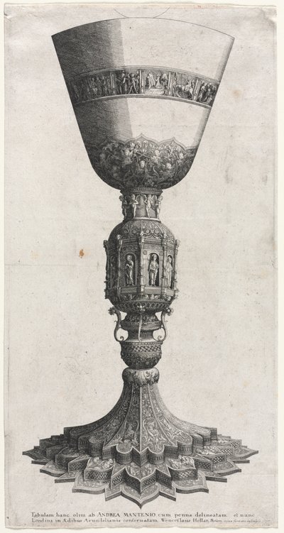 Figürlerle Süslenmiş Büyük Kadeh, 1640. by Wenceslaus Hollar