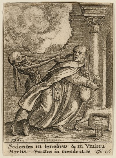 Keşiş ve Ölüm by Wenceslaus Hollar