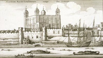 Londra Kulesi, 1647 by Wenceslaus Hollar