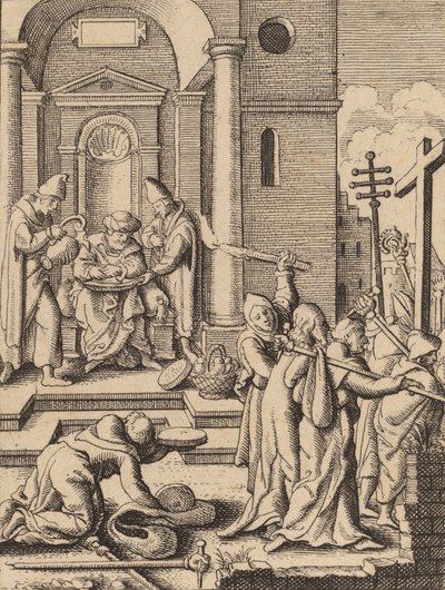 Ellerin Yıkanması. by Wenceslaus Hollar
