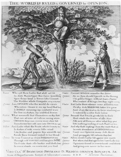 Dünya Fikirlerle Yönetilir ve Yönetilir by Wenceslaus Hollar