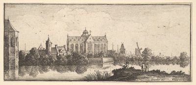 Su kenarındaki kilise, 1625-77. by Wenceslaus Hollar