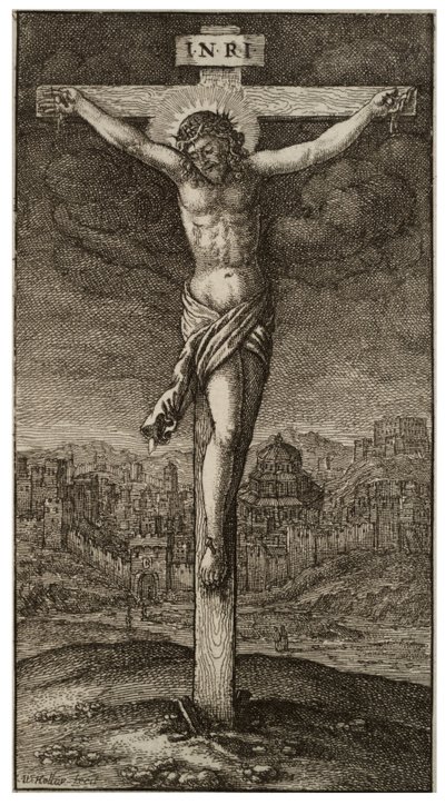 çarmıha germe by Wenceslaus Hollar