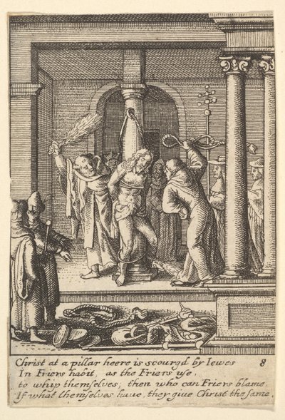 Kırbaçlama, 1625-77. by Wenceslaus Hollar