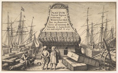 Başlık sayfası: Hollanda Gemileri, 1647. by Wenceslaus Hollar