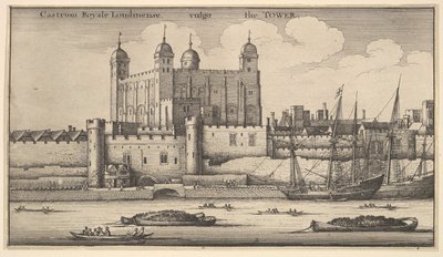 Londra Kulesi, 1625-77. by Wenceslaus Hollar