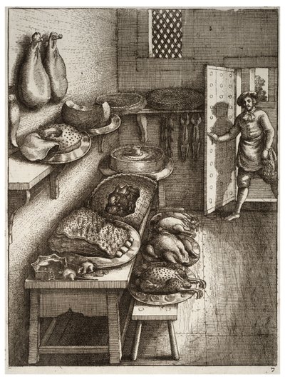 Kasaba ve ülke faresi by Wenceslaus Hollar