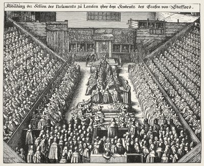 ಸ್ಟ್ರಾಫರ್ಡ್‌ನ ವಿಚಾರಣೆ, 22ನೇ ಮಾರ್ಚ್ 1641 ಟರ್ಕ್ by Wenceslaus Hollar