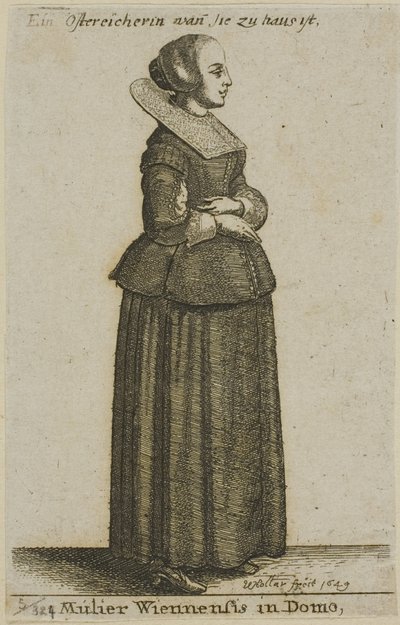 Viyanalı Kadın by Wenceslaus Hollar