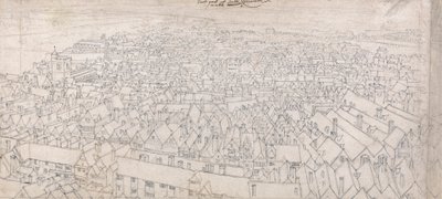 Southwark'ın Doğu Kısmının Greenwich'e Doğru Görünümü by Wenceslaus Hollar