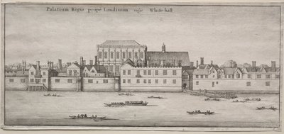 Londra Manzaraları: Nehirden Whitehall by Wenceslaus Hollar
