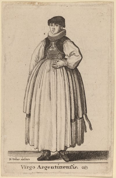 Strazburg Bakiresi by Wenceslaus Hollar