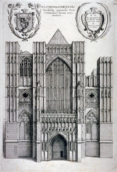 Westminster Manastırı, Londra, c1650 by Wenceslaus Hollar