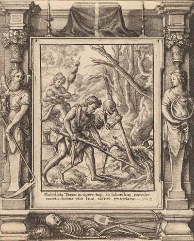 Adam Delved, 1651. by Wenceslaus Hollar