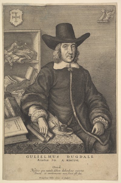 William Dugdale, 1625-77. by Wenceslaus Hollar