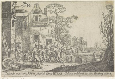 Kış mevsimi Hyems (nesne üzerindeki başlık) Dört Mevsim (dizi adı) by Wenceslaus Hollar
