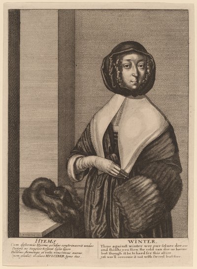 Kış by Wenceslaus Hollar