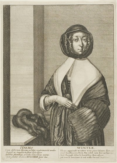 Kış mevsimi by Wenceslaus Hollar