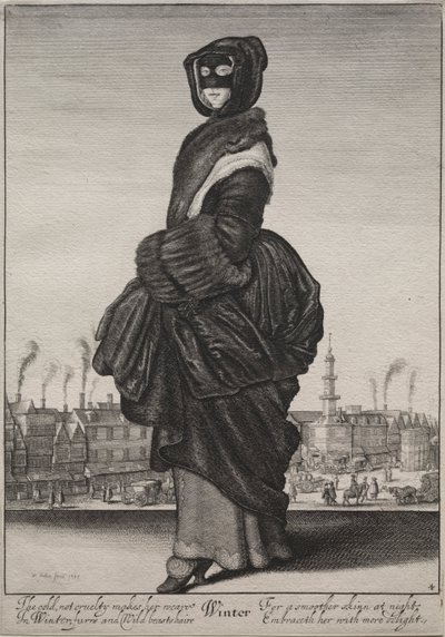 Kış mevsimi by Wenceslaus Hollar