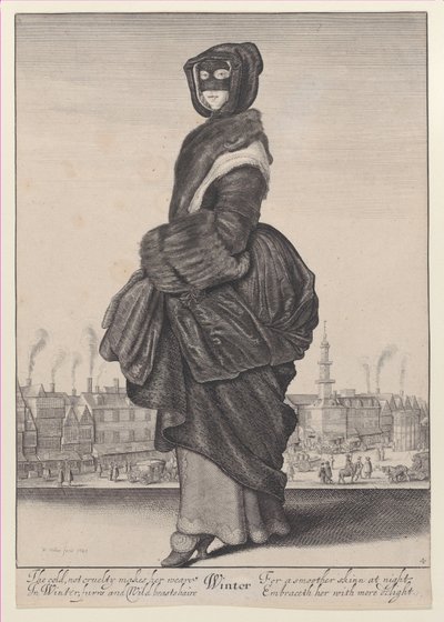 Kış, Mevsimlerden, 1643-44., 1643-44. by Wenceslaus Hollar