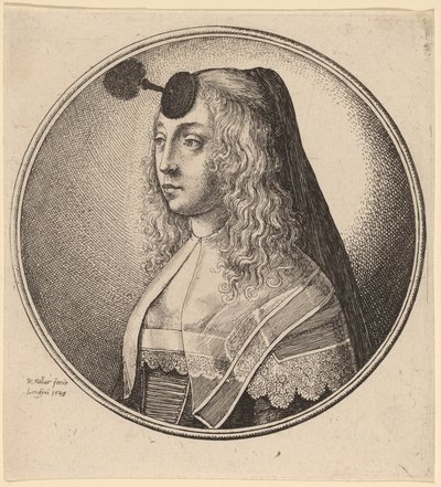 Anvers Kadını by Wenceslaus Hollar