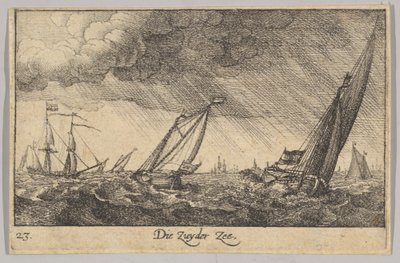 Zuyder Zee, 1635. by Wenceslaus Hollar