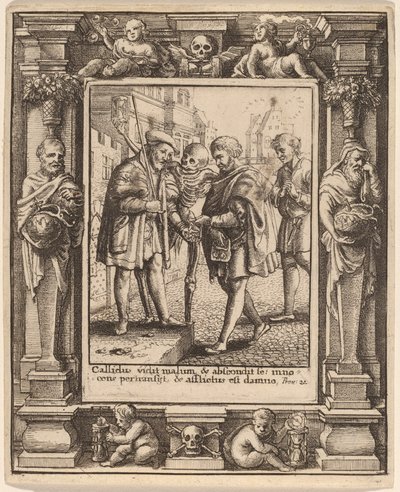 avukat by Wenceslaus Hollar after Hans Holbein the Younger after Abraham van Diepenbeeck