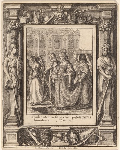İmparatoriçe by Wenceslaus Hollar after Hans Holbein the Younger after Abraham van Diepenbeeck