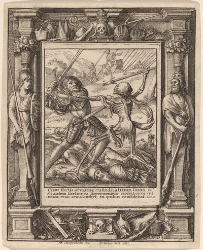 Şövalye by Wenceslaus Hollar after Hans Holbein the Younger after Abraham van Diepenbeeck