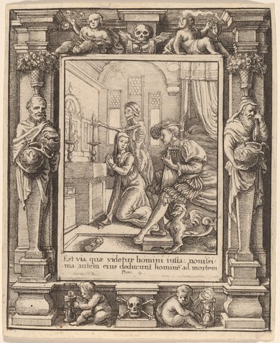Rahibe by Wenceslaus Hollar after Hans Holbein the Younger after Abraham van Diepenbeeck