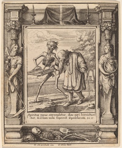 Yaşlı adam by Wenceslaus Hollar after Hans Holbein the Younger after Abraham van Diepenbeeck