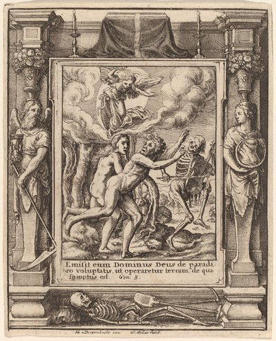 cennet kaybetti by Wenceslaus Hollar after Hans Holbein the Younger after Abraham van Diepenbeeck