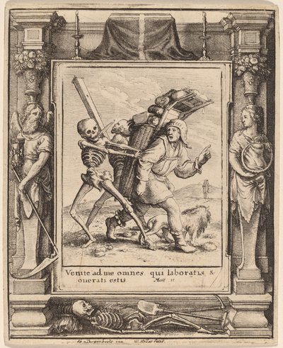 seyyar satıcı by Wenceslaus Hollar after Hans Holbein the Younger after Abraham van Diepenbeeck
