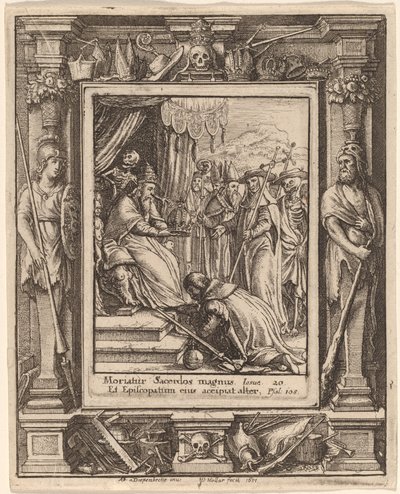 Papa by Wenceslaus Hollar after Hans Holbein the Younger after Abraham van Diepenbeeck