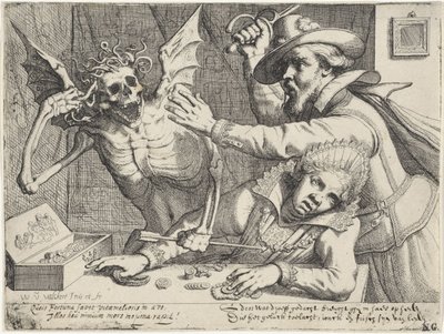 Genç Çift ve Ölüm by Werner van den Valckert
