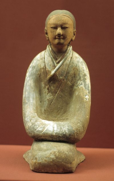 Topuklarının Üzerinde Oturan Kadın, MÖ 206 - MS by Western Han Dynasty Chinese School